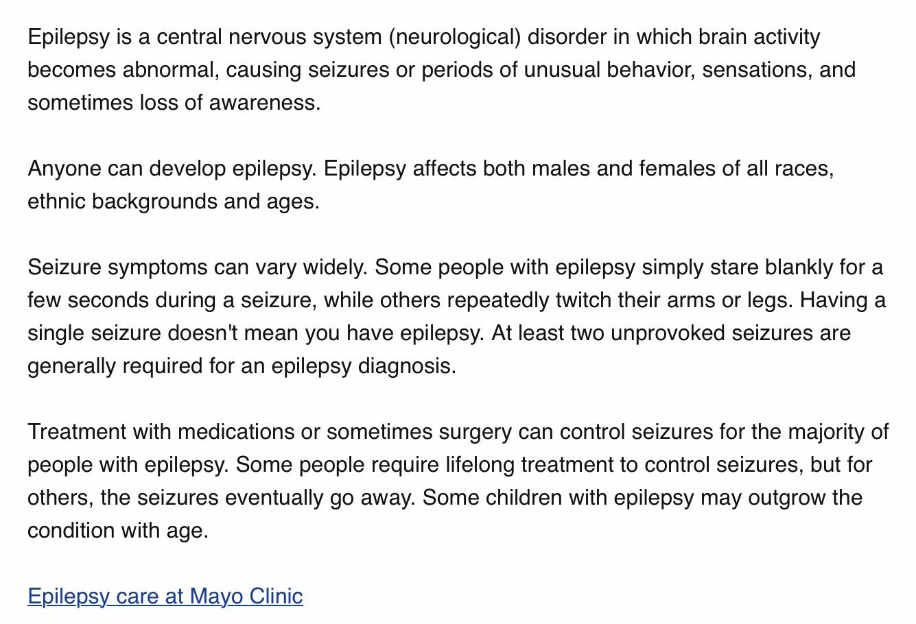 International Epilepsy Day – 10th February
